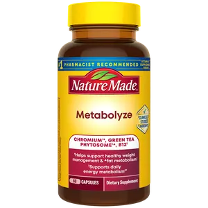 Metabolyze Capsules With Chromium, Green Tea Phytosome & B12 Metabolyze Capsules With Chromium, Green Tea Phytosome & B12