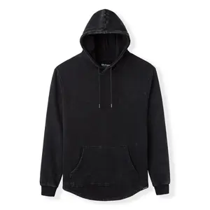 021 ESSENTIAL DROP-CUT HOODIE - ACID WASH