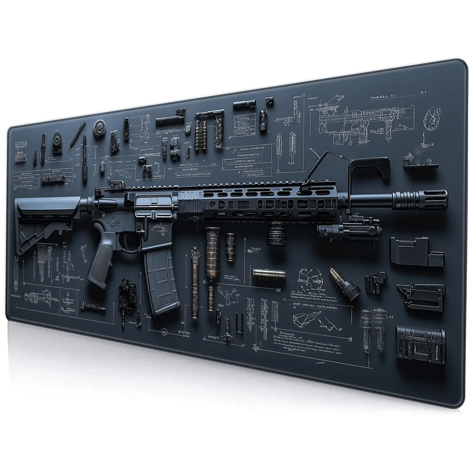 BHJLAXR Creative Mouse Pad, 1 Count Rectangular Mouse Pad with Rubber Base, Non Slip Washable Mouse Pad, Decorative Mouse Mat for Home, School, Office