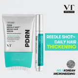 [VT COSMETICS] #1 viral PDRN Reedle Shot Scalp Care Set with Brush Hair Serum, Hair Ampoule 100/300/700 & Liquid Microneedling | Hair Thickening, Fuller-Looking Hair, Root & Scalp Pore Care | Scalp, Hairline, Roots | Korean Haircare