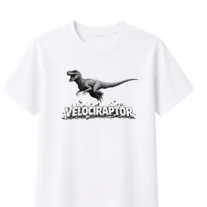 Menswear A-Parent Products Velociraptor Touch & Feel Sensory Short-Sleeve Men's T-Shirt casual style
