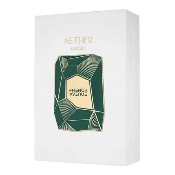 Fragrance World French Avenue Aether Extrait de Parfum Unisex 3.4 Fl Oz Aromatic Woody Scent