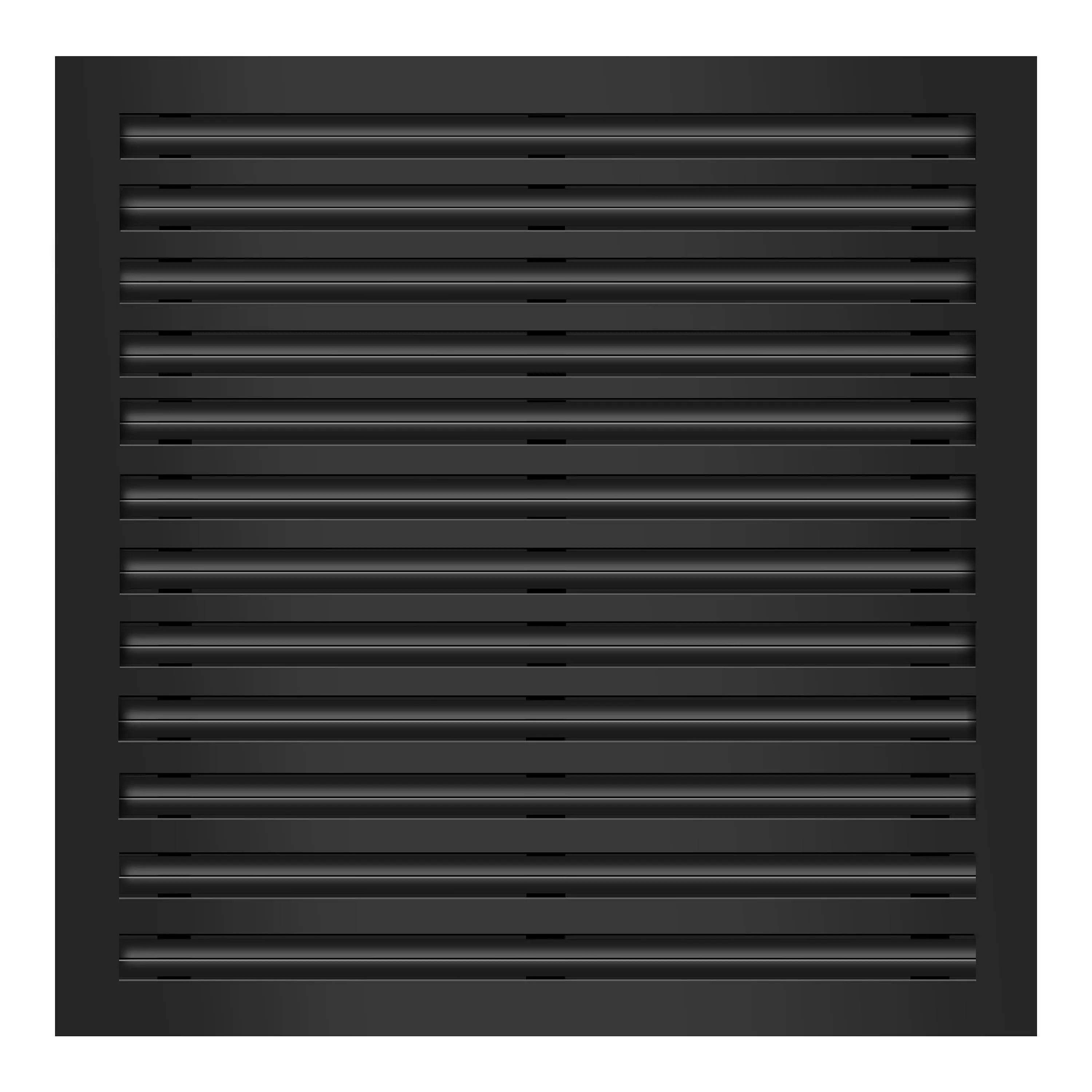 BUILDMART - 24x24 Black Modern AC Vent Cover - Decorative Aluminum Air Vent - Standard Linear Slot Diffuser - Heating and Cooling Register Grille for Ceiling, Walls & Floors - Texas Buildmart