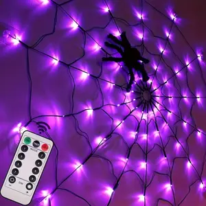 The spider - shaped lamp features a lifelike design as if a spider is climbing on it. With its magical light, it instantly creates a mysterious atmosphere.