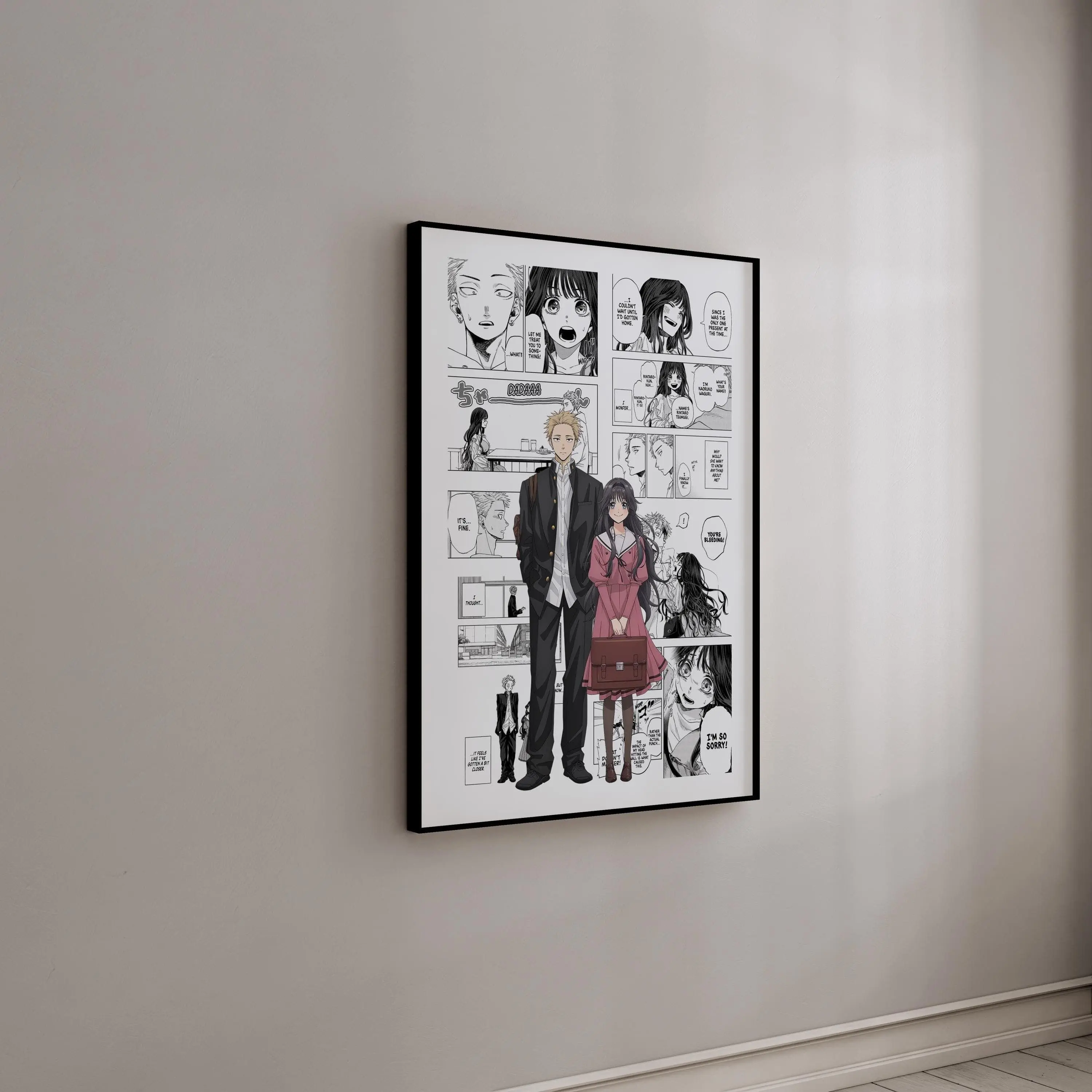 [Sale Up To 40%] Rintaro Tsumugi Kaoruko Waguri Manga Panel Poster, Fragrant Flower Anime Wall Art, Curated Manga Panels Decor, High Quality Print, Gift for Fans