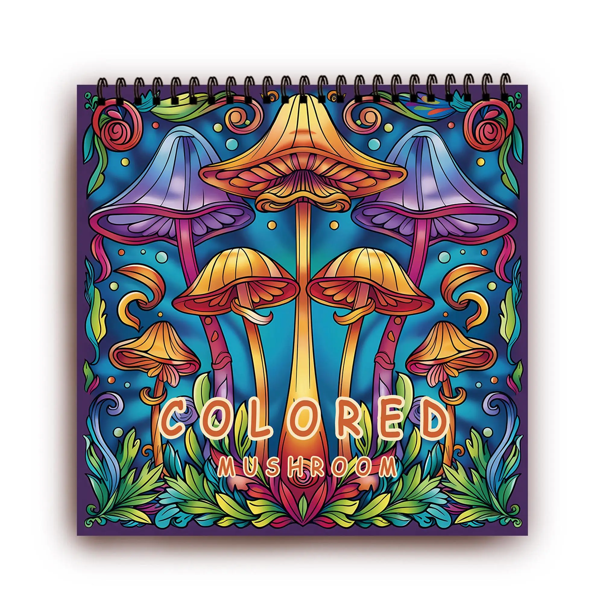 Spiral Coloring Book, 1 Count 30 Pages Coloring Book, Stress Relief Coloring Book, Art Paper for Home School Office