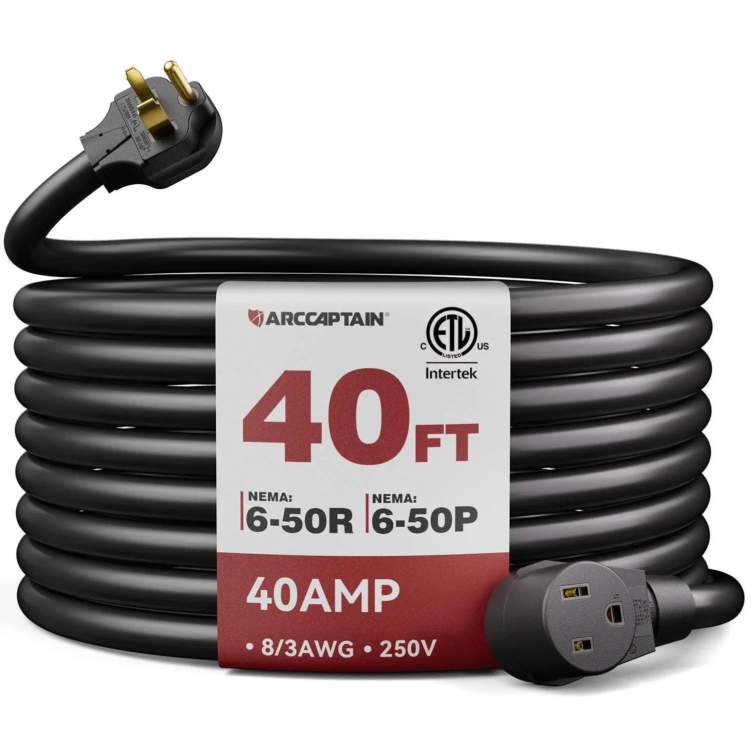 8 AWG 40 Amps 220V Power Extension Cord Heavy Duty Welding Cord