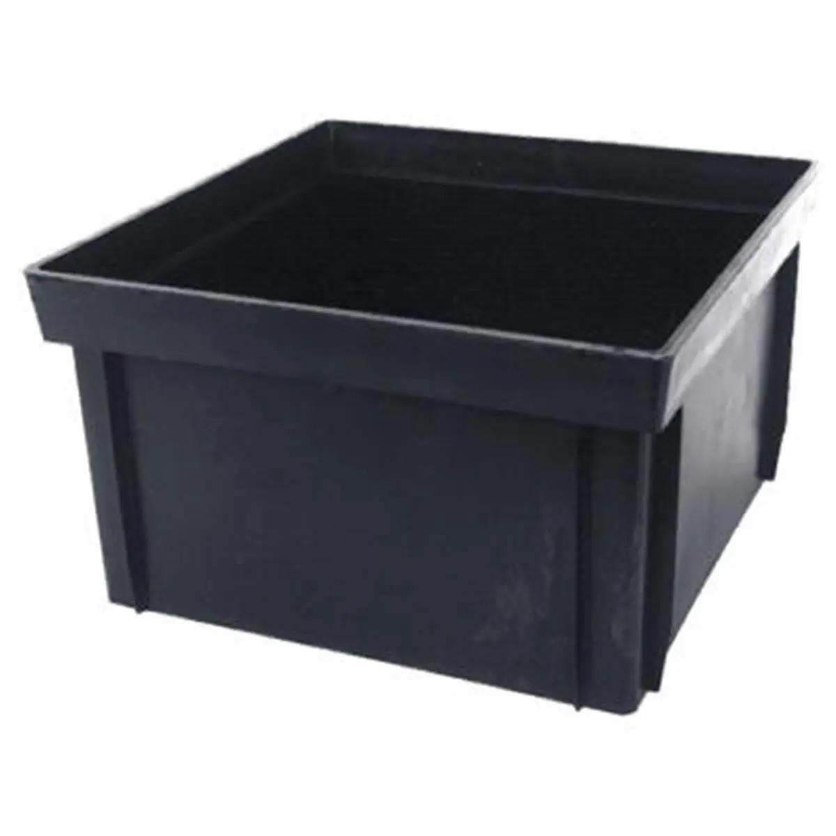 212 MAIN NDS 1216 6 in. Black Square Shape Catch Basin Riser, Storage Boxes, Organizer