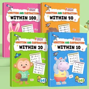 Math Practice Workbook for Addition and Subtraction From 10 to 100, Essential Math Skills Training for Children, Visual Learning Tools, Learning Materials, Ideal for Home Learning, School Supplies
