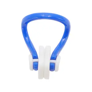 Unique Bargains Anti-slip Swimming Nose Clips Blue White 1 Pc