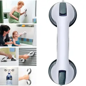 Shower Grab Bar with Suction Cups for Bathroom & Shower, Removable and Easy to Install, Strong Suction, Safe and Reliable, Especially Suitable for Elderly and Children