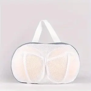 2pcs-Anti-deformation Bra Mesh Bag Machine-wash Special Polyester Bra Mesh Bags Laundry Brassiere Bag Cleaning Underwear Sports Bra