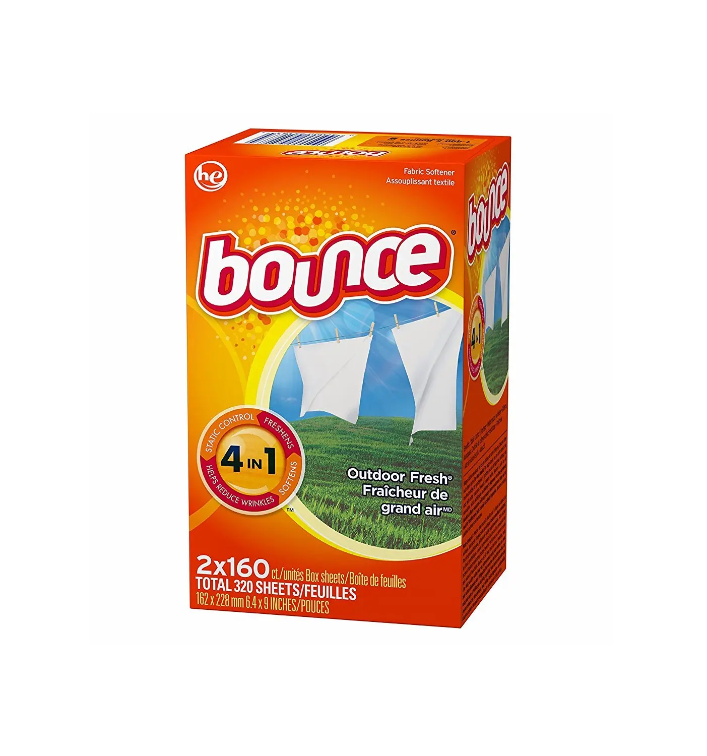 Bounce Outdoor Fresh (Old Version) HE, 320 Sheet