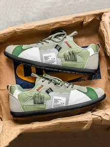 Men's Low Top Sports Shoes, Olive //gold///cream Color, Lace-Up Casual Style, Comfortable Buffer Design