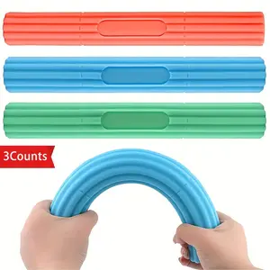 Rubber Elastic Stick, 3 Counts/set Resistance Training Stick, Exercise Machine Accessories for Tennis Elbow, Golf Hand, Forearm