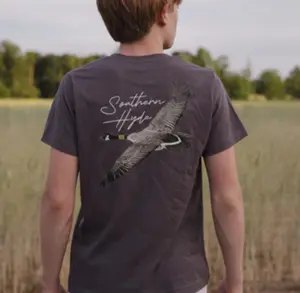 Migrating South Short Sleeve Youth Shirt, Trending Hunting Shirt, Southern Hyde Clothing, Casual Cotton Tee, Birthday gift
