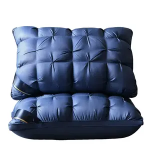 Hotel Quality Pillows, Deep Sleep Neck Support, High Density Non-Sagging Rebound, All-Season Use, 100% Polyester Fiber Fill, Elegant Home Decor