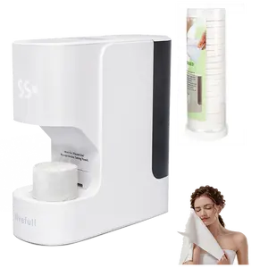 Summer Vibe Livefull Smart Hot Face Towel Heater Machine CL01, 5s Fast Heating & 55°C Constant Temperature, Auto Dispensing Towel Warmer with Smart Voice Alerts, Includes 20 Compressed Towels, Luxury Home Spa