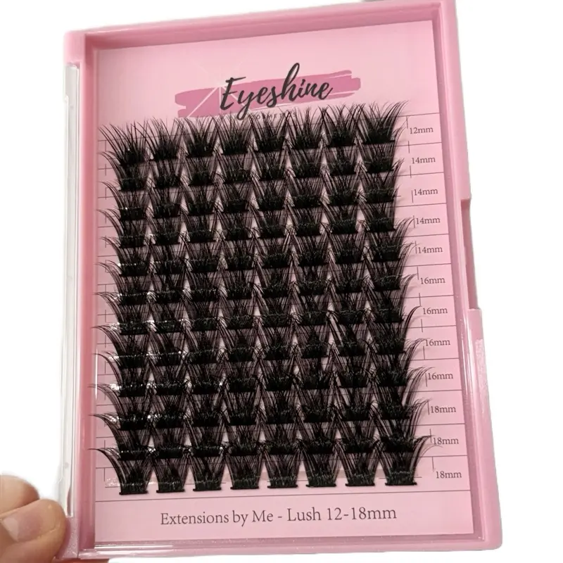Eyeshine LUSH 12-18mm Long Lash Extensions by Me - High-Quality False Eyelashes for Dramatic Look