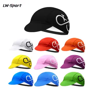1Pc Foldable Brim Cycling Cap, Quick Dry Breathable Under Helmet Bike Hat with Bicycle Graphic, Lightweight Sun Protection Bicycle Riding Cap for Men Women Road MTB Cycling
