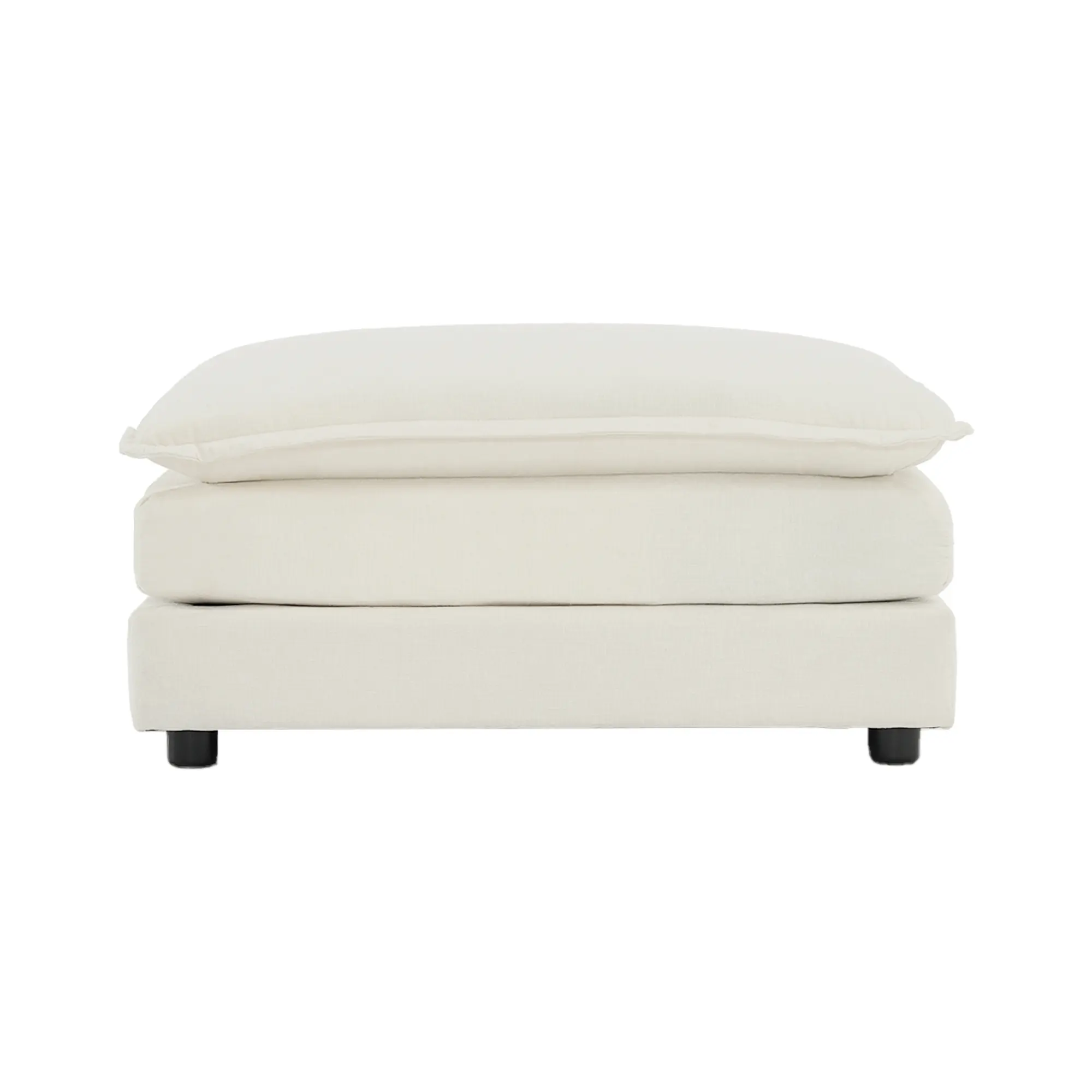 XUAN Chenille Fabric Ottomans Footrest to Combine with 2 Seater Sofa, 3 Seater Sofa and 4 Seater Sofa