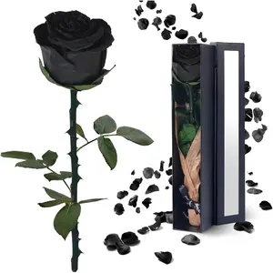 Black Preserved  Gifts for Women: Roses for Birthday Wedding  for Girlfriend Wife Grandma Mom