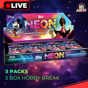 2026 Topps Disney Neon - 3 Hobby Packs (3 BOX GROUP BREAK)