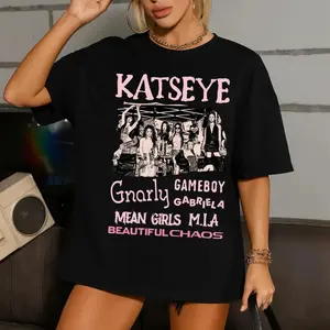 Katseye Beautiful Chaos Tracklist Shirt, Katseye Kpop Shirt, Katseye Gnarly Shirt, Gabriela Shirt, Katseye Soft is Strong Tee