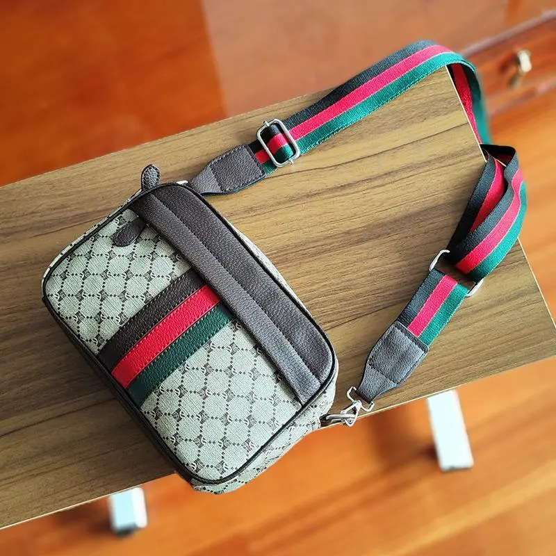Men's Stylish Leather Crossbody-Shoulder Bag - New Fashion, High-Quality, Multi-Function Everyday Bag for Business Casual, Sports Travel Use, Leather Bags
