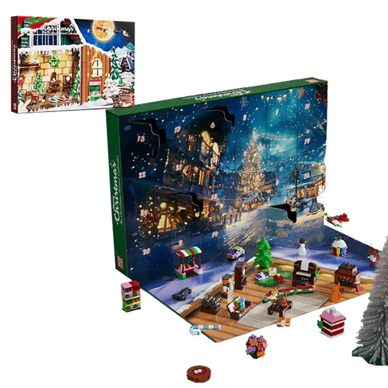 BrickLORE](SHIP FREE)Christmas Advent Calendar Blind Box Christmas