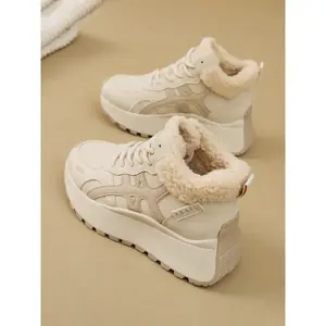 New Women's Boots, Sporty Shoes, Winter Boots, Silver Color Loafers, Thick Sole Mary Jane Flats, Outdoor Work Shoes, Winter Warm Shoes(Sheets)