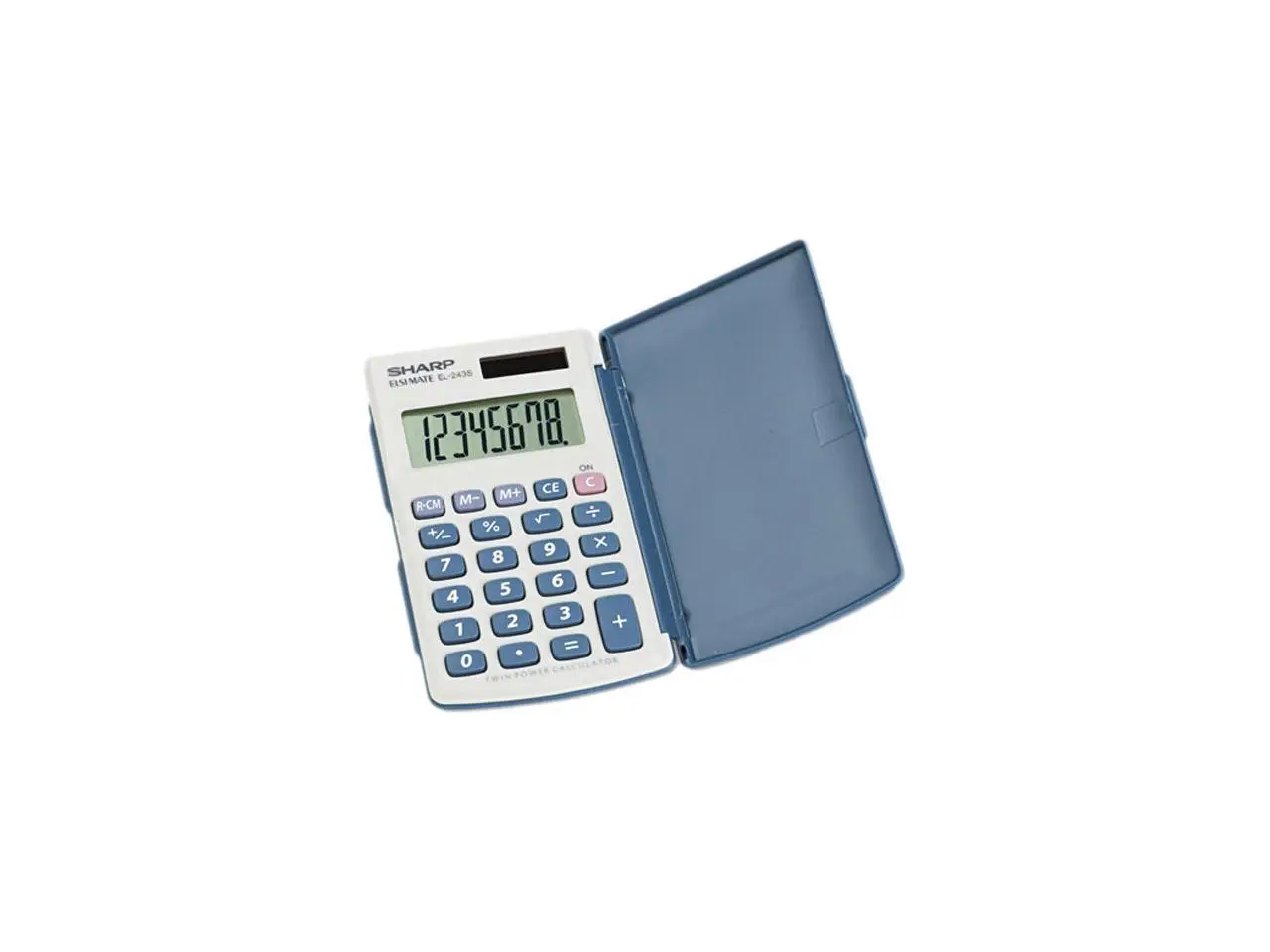Sharp EL243SB EL-243SB Solar Pocket Calculator, 8-Digit LCD Sharp EL243SB EL-243SB Solar Pocket Calculator, 8-Digit LCD