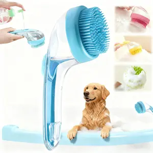 2025 New Pet Bath Brush - Dog & Cat Grooming Scrubber, Massage Brush for Bath Time | Fits Long & Short Hair