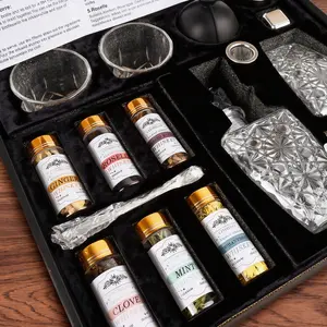 Cocktail shaker set , make cocktails in seconds! Home bar essentials｜artender kit for Men, Perfect Bourbon Gift for Birthday, Father's Day, Valentine's Day Equipment Utensils Wooden