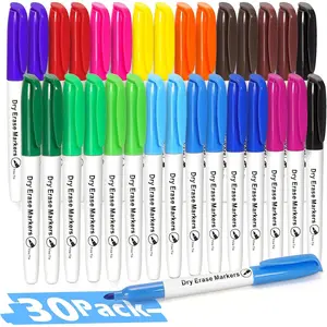 30 Packs Dry Erase Markers in 15 Colors, Fine Tip Whiteboard Markers for  Teachers, Dry Erase Pens Bulk for Classroom ,  to School Supplies