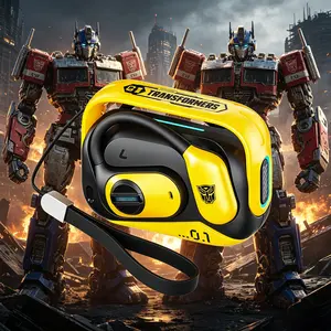 TRANSFORMERS TF-T77 Zinc Alloy Open-Ear Wireless Headset, Bluetooth Earbuds Wireless, Impact-Resistant, ENC Noise Reduction HD Mic, Immersive Gaming Headsets, Pure Leapfrog Sound, Stereo Bass, Flash Connection, Travel & Cycling Fit, Not Water Resistant
