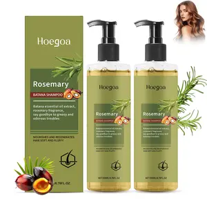 HOEGOA Rosemary Shampoo | Strengthens & Adds Volume | Organic Hair Care with Keratin to Repair Weak Hair | For Men & Women