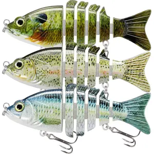 TRUSCEND Swimmax Easy Catch Fishing Lures with BKK Hooks - Heavy-Duty Dyneema Fiber Jointed Swimbaits, Wiggling, Vibrating, Rattling, Gurgling for More Bites - for Bass, Trout Fishing Lure
