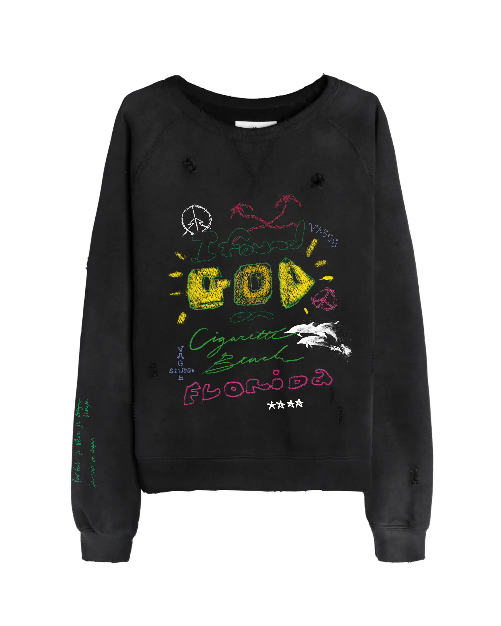 I FOUND GOD CREWNECK [SUNBEAT BLACK]