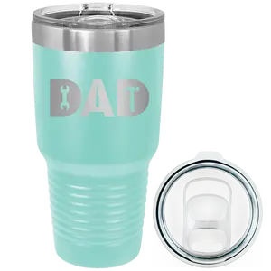 Personalized Dad Tools 30 oz Tumbler - Teal