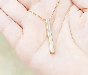 Minialist gold bar necklace,  gold necklace – Mother’s Day Gift – Includes Gift Box