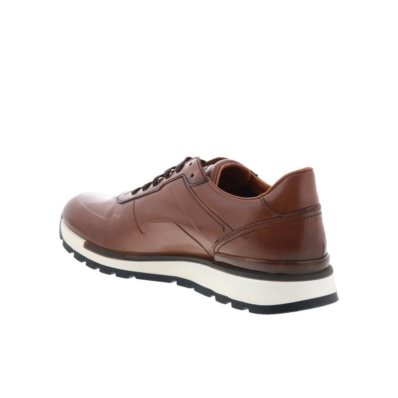 Bruno Magli Davio DAVIO2 Mens Brown Leather Lace Up Lifestyle Sneakers Shoes