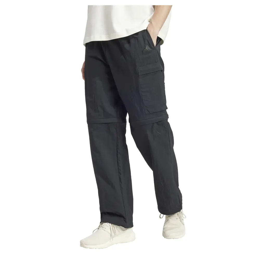 adidas Mens City Escape Premium Zip-Off Cargo Pants Training Casual - Black