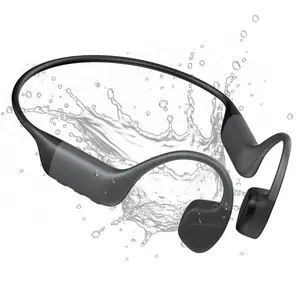 Super soft and comfortable all silicone bone conduction headphones, IPX8 waterproof, 32GB large capacity music storage.