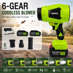 SEEVOLX Power Leaf Blower, Turbo Jet Blower, , Violent Turbo Fan, Pure Copper Motor, Car Drying After Wash, Handheld Snow Blower, Home Improve