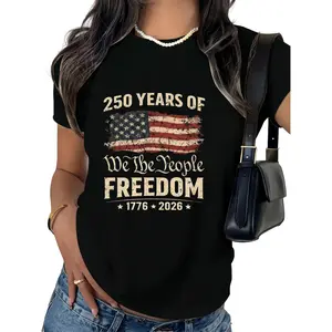 250 Year Freedom Patriotic Tee – Distressed US Flag Vintage Graphic Shirt