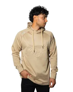 Embossed Hoodie - Khaki