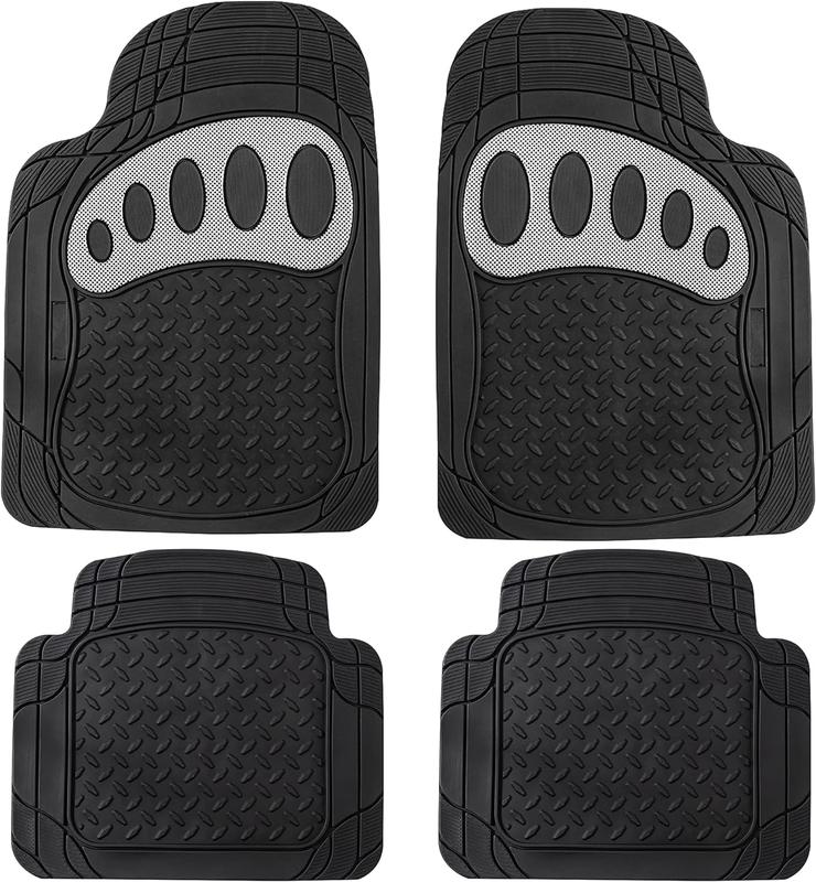 TPE Floor Mats Fit for Honda Accord Sedan&Honda Civic /Sedan Hatchback,Honda CRV/HRV,Honda Pilot, All Weather Waterproof Durable Non-slip Mats, Car Accessories Autos Automotive