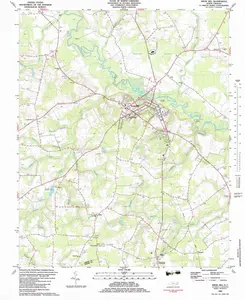 Snow Hill North Carolina USGS Topographic Quadrangle Map, 1982, 1:24000
