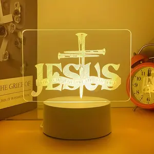 LED Night Light with Road Truth Life Engraving, USB Powered, Single Color Eye-Care Warm Light, Room Decor Lamp, Button Control, No Battery Needed, LED Neon Sign